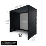 UltraMax High-Contrast Grey Screen Golf Enclosure