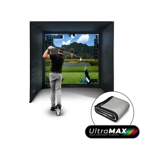 Hack Holdings UltraMax High-Contrast Grey Screen Golf Enclosure