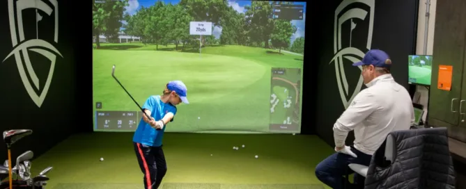 Family golf simulator