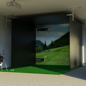 Retractable Golf Simulator enclosure
