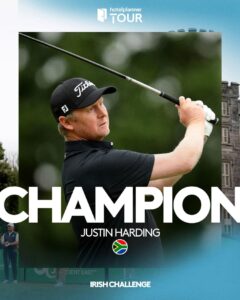 Justin Harding Champion Irish Challenge